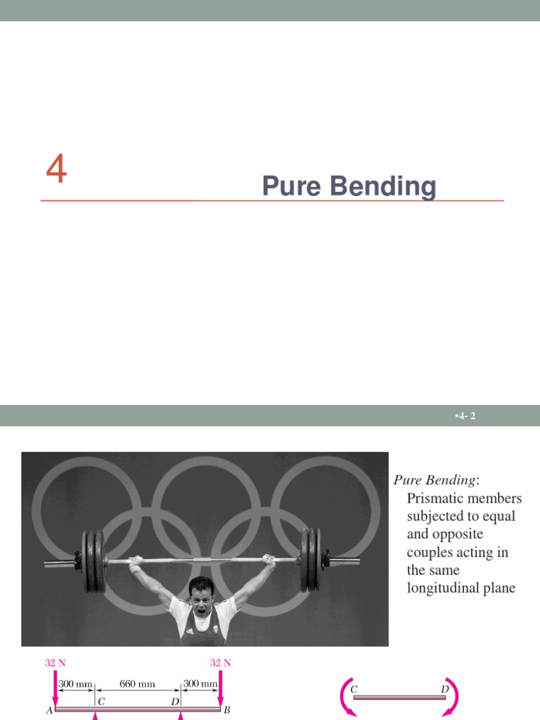 Pure Bending in Structural Beams | PDF | Bending | Deformation ...