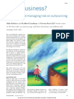 Risky business - Evaluating and managing risk on outsourcing.pdf
