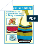8 Designs For Knitting Free Patterns For Beginners and Easy Knitting Stashbusters Free Ebook PDF