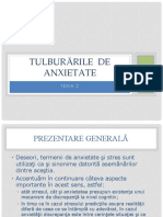 Tema 2 - Tulburarile de Anxietate