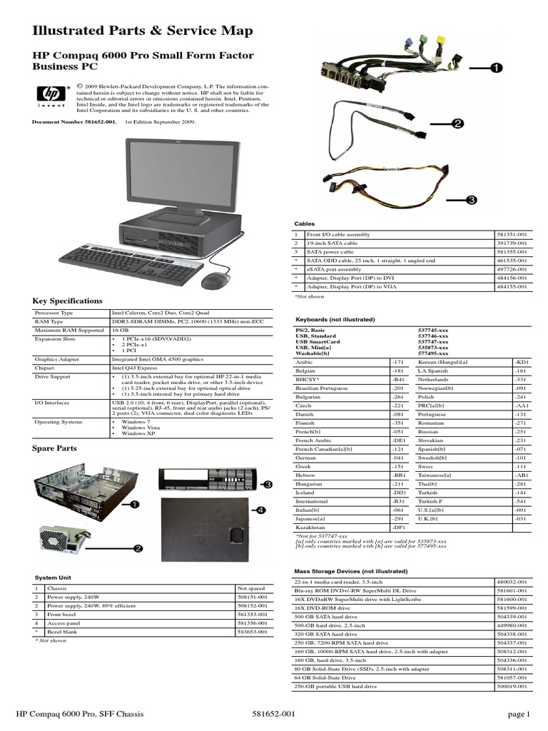 Hp Conpaq 6000 Pro Small Form Factor Business Pc Bios Booting