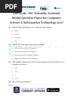 Download Live Leak - SSC Scientific Assistant Model Question Paper for Computer Science  Information Technology 2017 by Shrishanti Kale SN363091805 doc pdf