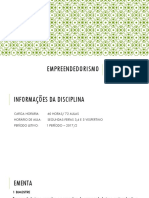 Empreendedorismo - Aula 1