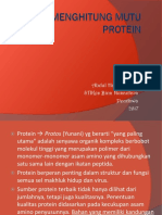 Menghitung Mutu Protein