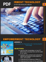 Empowerment Technology  Learning Content Lesson 1