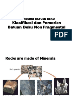 Petrologi Batbeku Non Fragmental