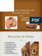 Proceso de Producción Del Bizcocho de Fruta