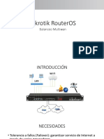 Mikrotik Router Os - Balanceo Multiwan