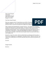 Sample Cover Letter 2