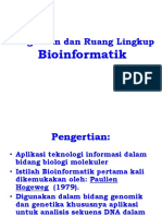 Kuliah VI Analisis Bioinformatika