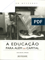 MÉSZÁROS, István. A Educação para Além Do Capital PDF