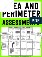 Are a and Perimeter Assessments 5 Each With Key