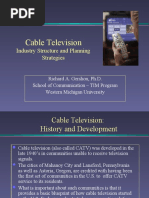 Cable Television: Industry Structure and Planning Strategies