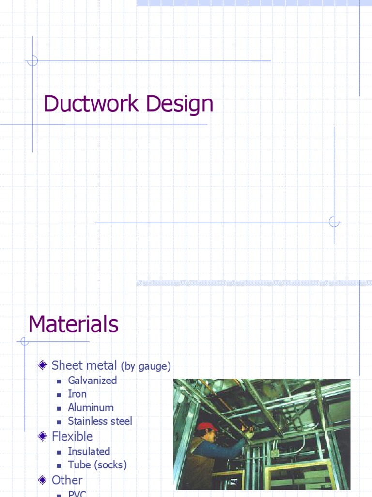 Ductwork Design PDF Duct (Flow) Engineering Thermodynamics