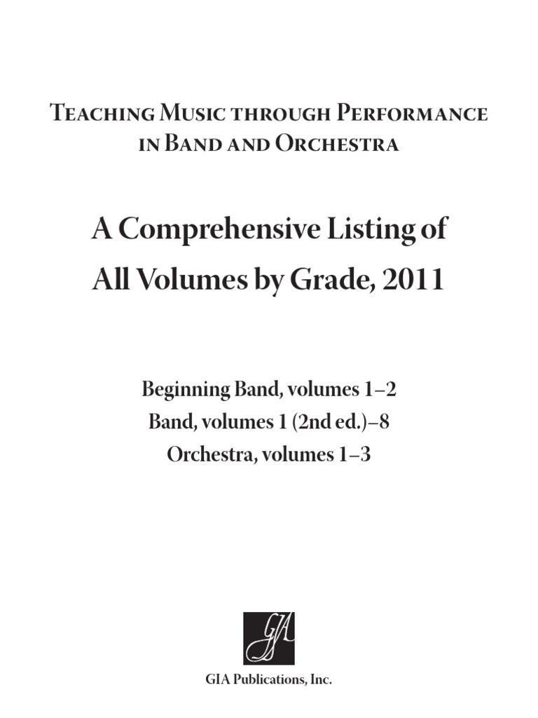 Band program notes