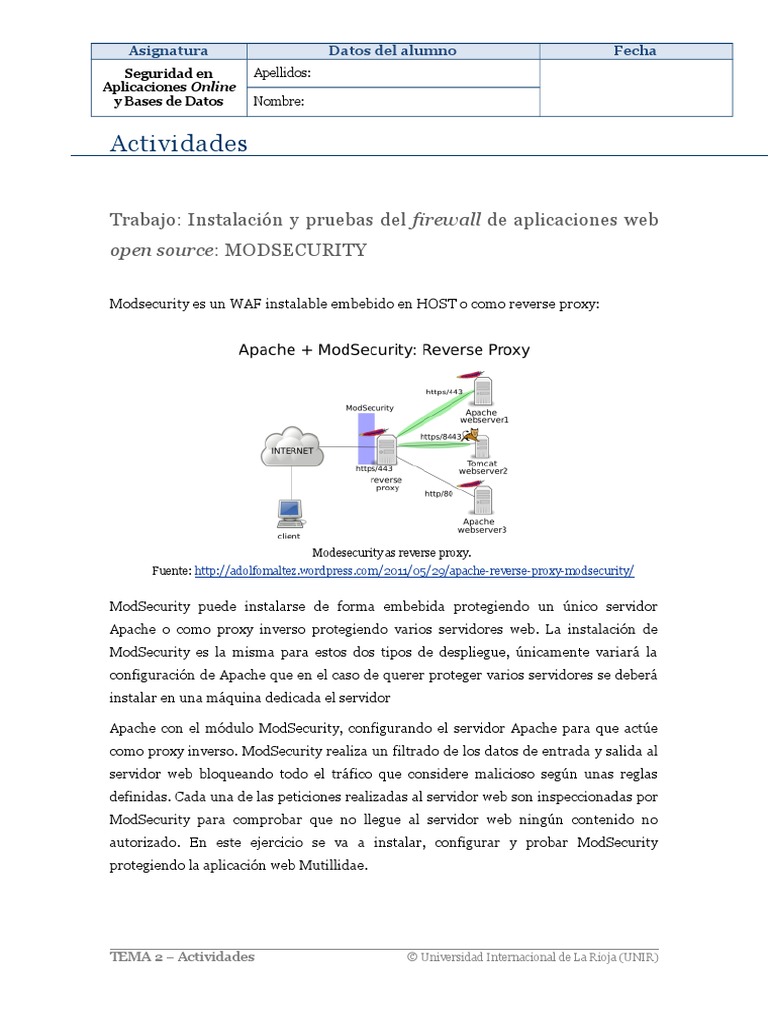 Trabajo 2 | PDF | Servidor HTTP Apache | Servidor web