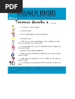 Decálogo de Derechos Salud Mental