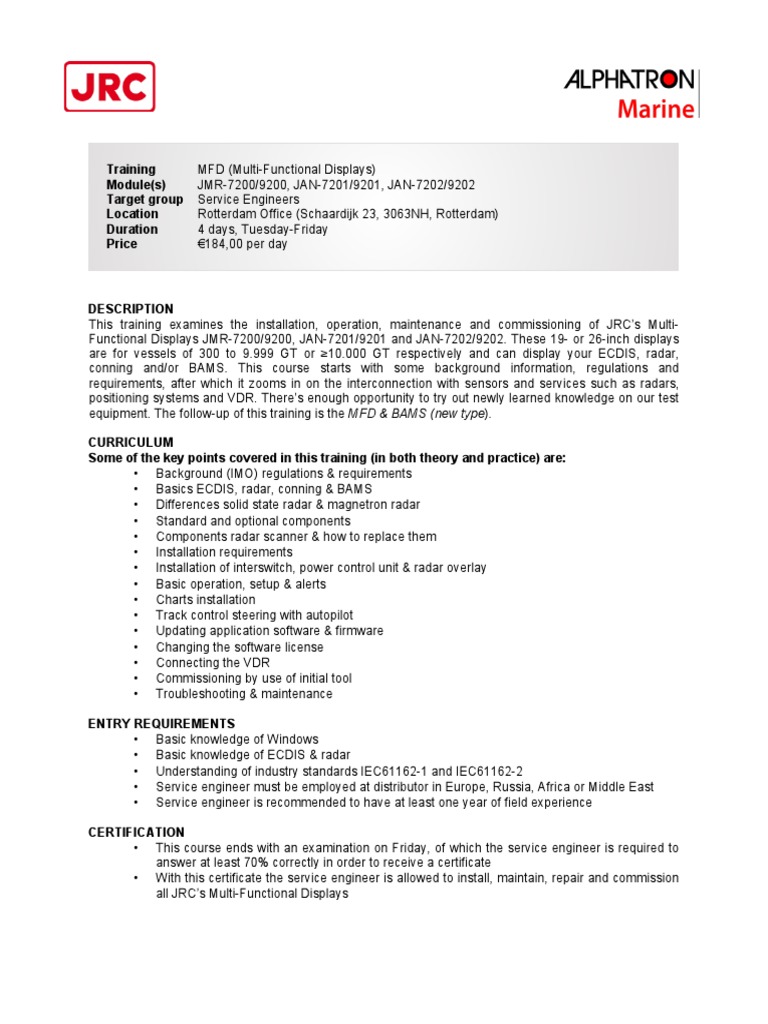 Mfd And Bams Radar Computing