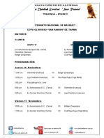 Programacion Partidos Mayores