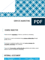 Services Marketing: Session1 8 July 2017