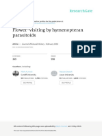 Flower-Visiting by Hymenopteran Parasitoids