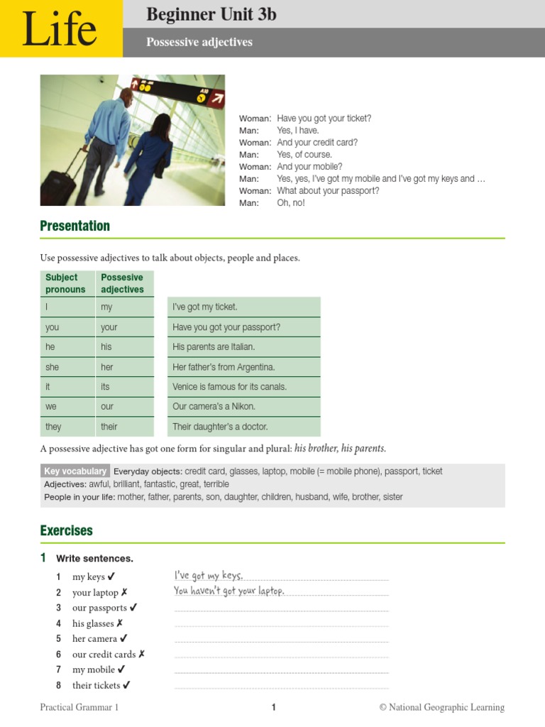 Beginner Unit 3b PDF | PDF | Syntax | Linguistic Typology