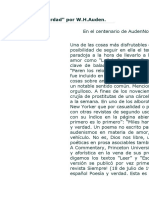 Poesía y Verdad-Un Poema No escrito-AUDEN