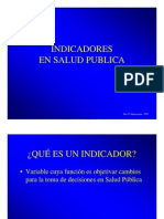 Indicadores Salud Pública