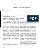 Preparation of Zirconia Dental Crowns Via Electrophoretic Deposition