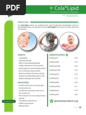 cola lipid c sds Healthy Origins Setria L