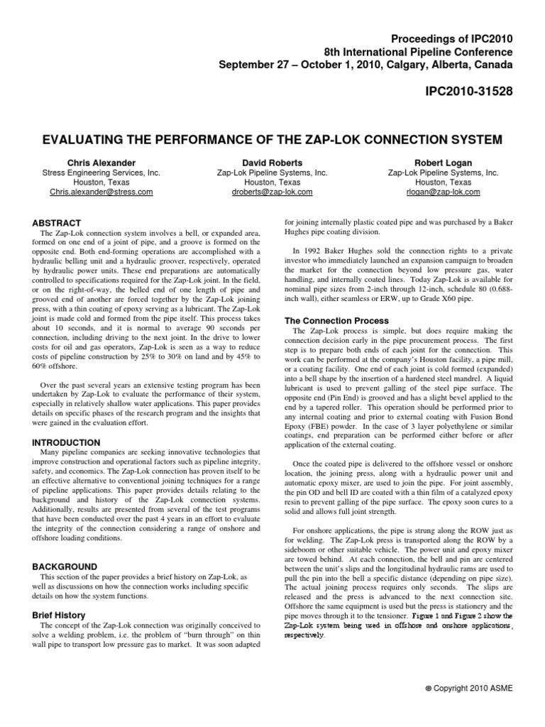 Zap Lok PDF | PDF | Strength Of Materials | Yield (Engineering)