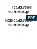 Procede D Elaboration Des Pieces Mecaniques - PPT Procede D Elaboration Des Pieces Mecaniques