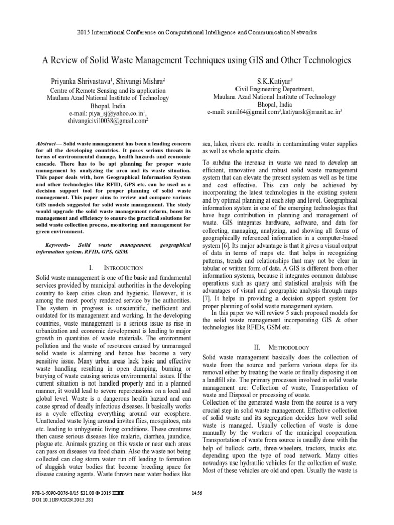 contoh | Geographic Information System | Waste Management