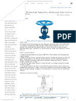 Manual Welding High Temperature Globe Valves for Power Stations