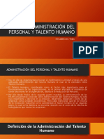 Administración Del Personal y Talento Humano