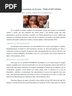 Historia y cultura afrodescendiente en Ecuador | PDF | Ecuador