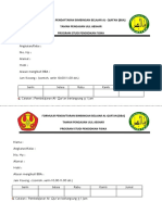 Formulir Pendaftaran Bimbingan Belajar Al