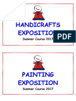 Handicrafts Exposition: Summer Course 2017