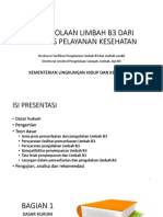 Pengelolaan Limbah b3 Dari Fasyankes-Permen LHK P-56-2015