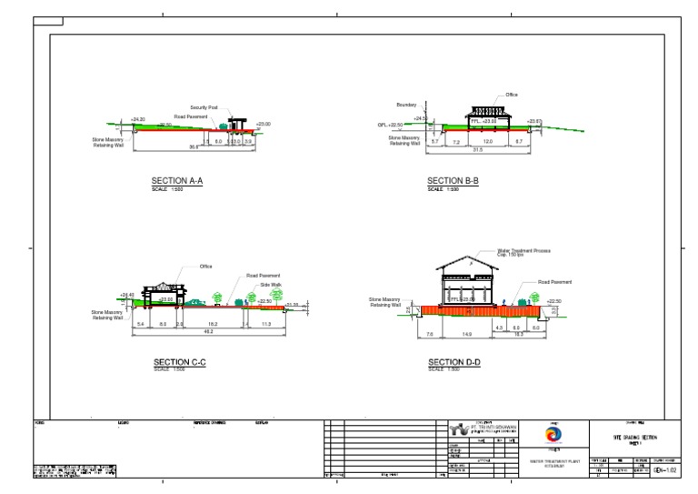 Grading Plan for Water Treatment Plant | PDF | Architectural Elements ...