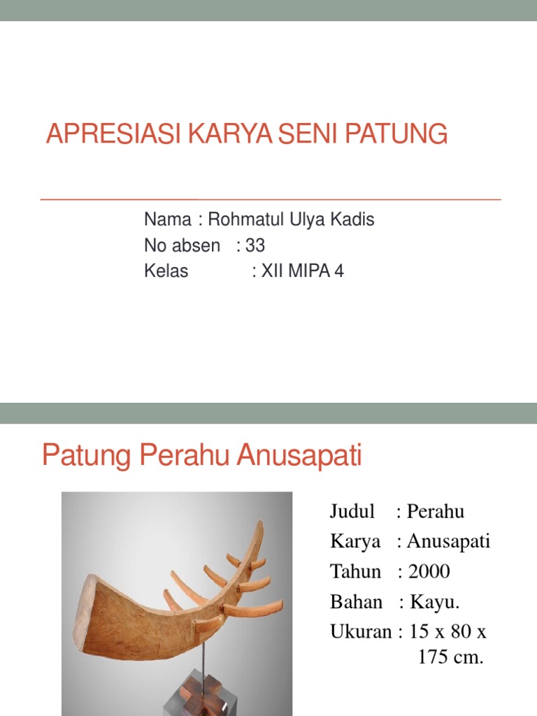 apresiasi karya seni rupa 3 dimensi