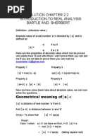 Solution Manuals Introduction To Real Analysis (Bartle and Sherbert)