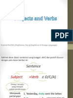 Grammar Unit 1 - Subject and Verb
