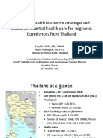 Improving Health Insurance Coverage and Access To Essential Health Care For Migrants: Experiences From Thailand
