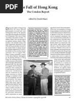 The Fall of Hong Kong - The Condon Report - David Macri 2011 - Canadian Military History Vol. 20 Iss. 2 , Article 8