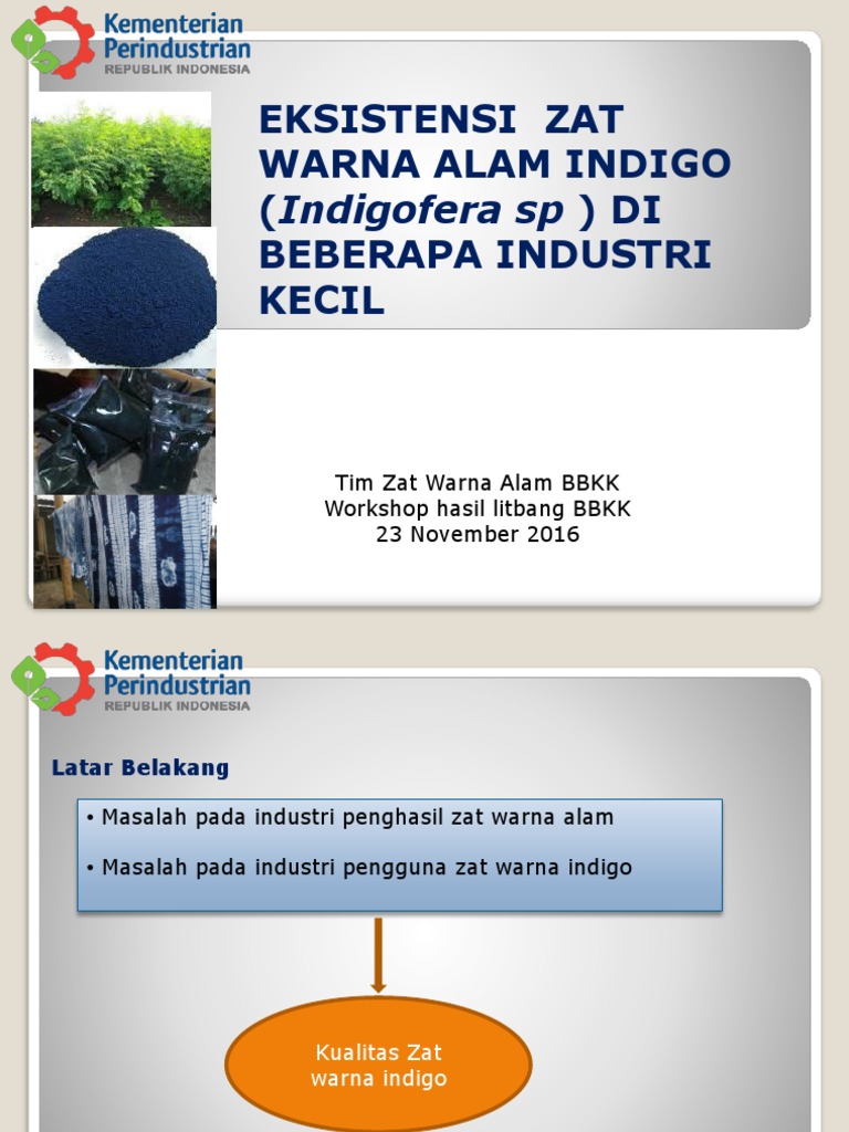 Zat Warna Alam Indigo Pdf