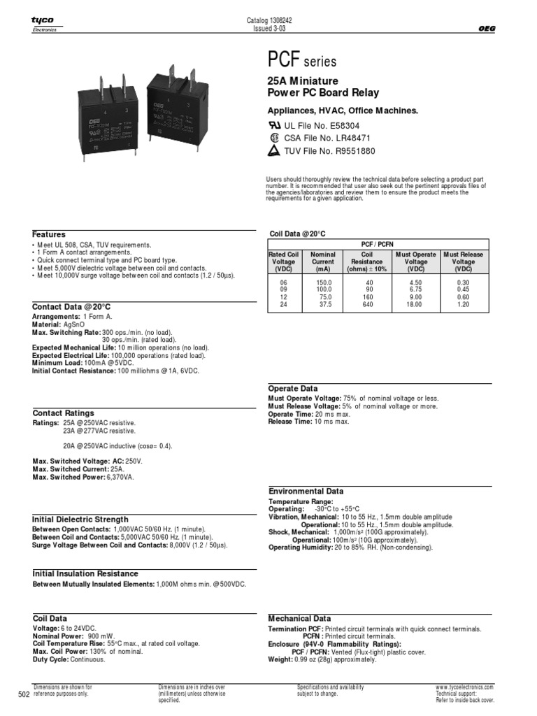 Pck-112d2m pck-112d2m-12vcc 16A / 277VAC relè 3 Pin 2