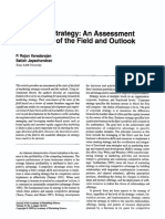 Marketing Strategy An Assessment of The State of The Field and Outlook