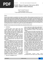 Download Penerapan Model Human Computer Interaction HCI dalam Analisis Sistem Informasi by Ridwan Hidayat SN363179273 doc pdf