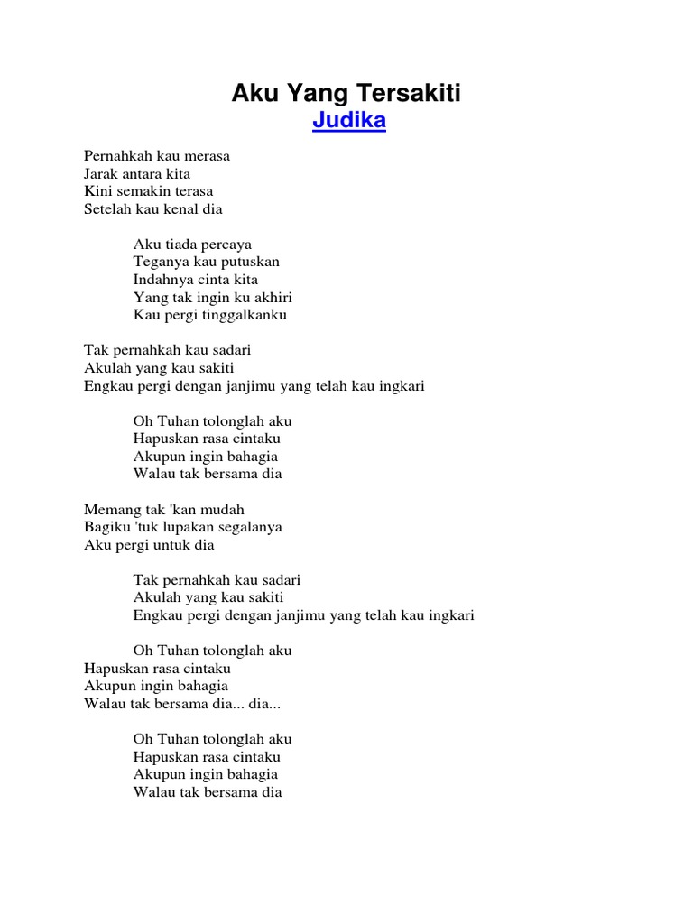 Aku Yang Tersakiti Pdf